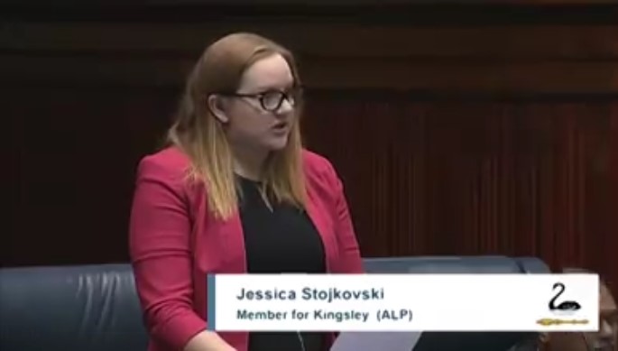Jessica Stojkovski Parliament Macedonian