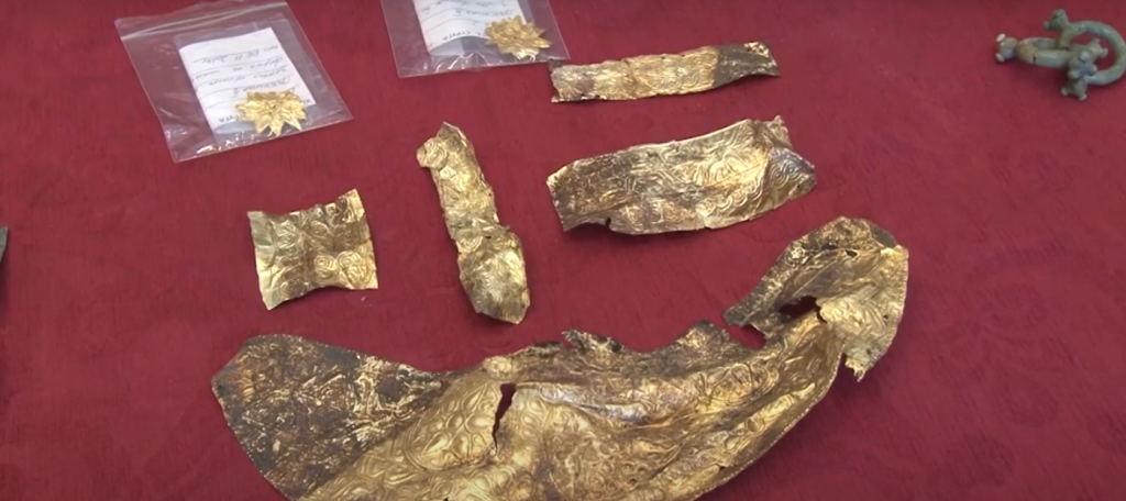 Macedonian gold sun Ohrid find